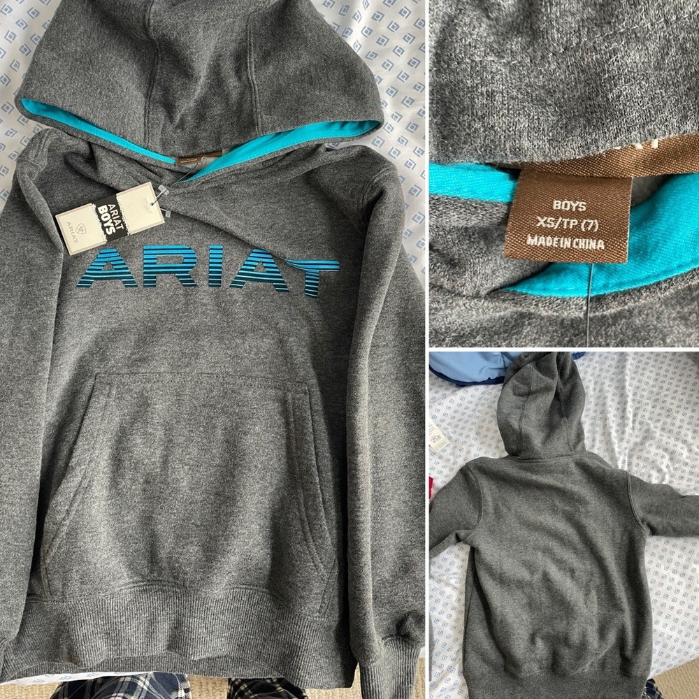 NEW Boys 7 Ariat Sweatshirt